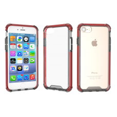 iPhone 6 | 6s | 7 | 7s | 8 Compatible Clear Case  (Dark red)